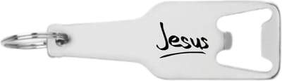 Akyol - jezus flesopener - Jezus - messias, christen, kruis, opstanding, vergeving, liefde. - messias, christen, kruis, opstanding, vergeving, liefde. - 105 x 25mm