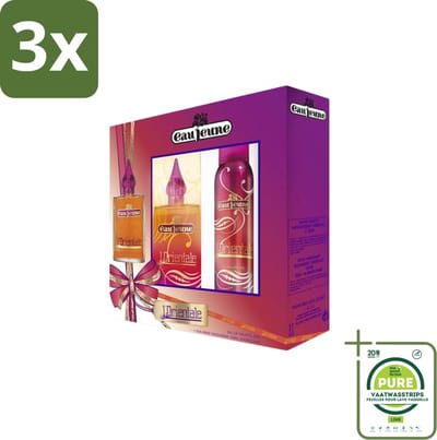 3 x Eau Jeune - L'Orientale - Geschenkset - Eau de Toilette 75ml + Deodorant 150ml - Grootverpakking - Eau De Toilette - Parfum - Cadeau - Geschenkset - Geur
