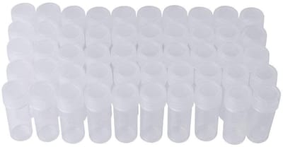 Dailygoods- Monsterfles 100 stuks - Kleine Reageerbuis - Opbergcontainer - Diameter 14 mm - Hoogte 40 mm - Niet-giftig en Hygiënisch