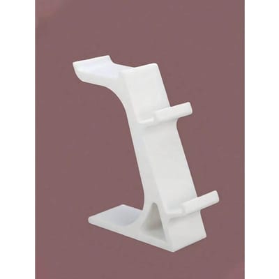 3-in-1 Game Controller Houder Voor 2 Gamepads & 1 Hoofdtelefoon Ruimtebesparende Bureau-Organizer Hoofdtelefoon Opbergrek 1pc-white veelkleurig