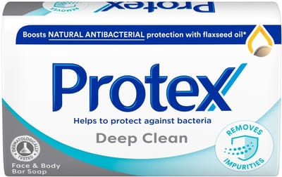 Protex Zeep Deep Clean - Antibacterieel Zeepblok - Voor Gezicht en Lichaam - 90g