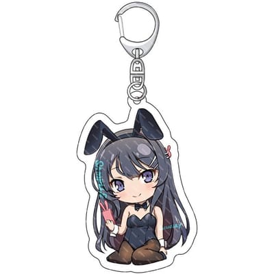 Hete Anime Rascal Does Not Dream of Bunny Girl Senpai Sakurajima Mai Cosplay Acryl Sleutelhangers Accessoires Fans Cadeaus gray