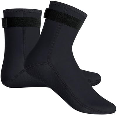 Dailygoods- Neopreen Sokken 3 mm - Antislip Wetsuit Sokken - Duiksokken - Thermische Strandlaarzen - Verstelbare Klittenbandlus - Lichtgewicht en Comfortabel