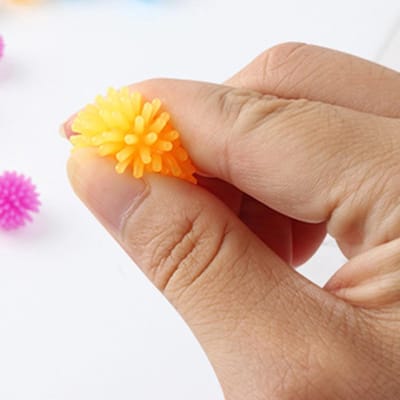 Set van 10 acupressuurballen voor reflexzones, 2.5 cm, kleurrijke massageballen voor fysiotherapie, handrevalidatie en stressverlichting