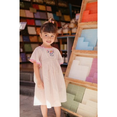 Louise Misha Dress Johanna Raspberry Stripes Size: 9M | Dresses Outlet | Unisex | Roze