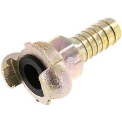 Gietijzer DN 15 DIN 3489 Compressor Klauwkoppeling met 19 mm Slangpilaar Draaibaar