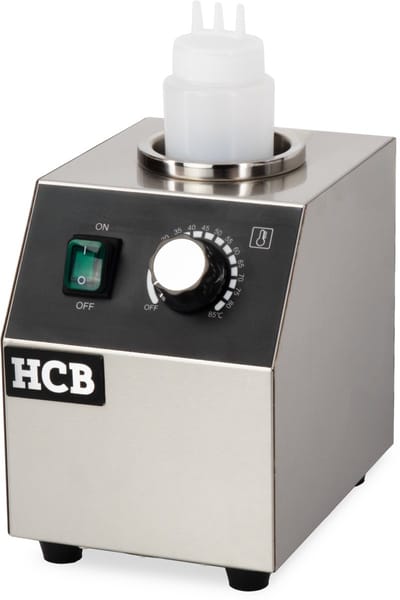 HCB® - Professionele Horeca Sauswarmer - 1x950 ml - 230V - RVS / INOX - 16.5x22x22 cm (DxBxH) - 8 kg - 7437