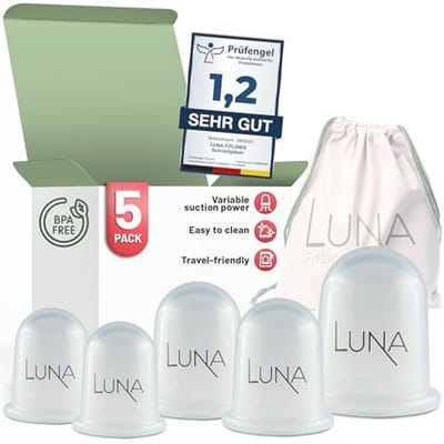 Cupping Therapie Set - Premium Siliconen Massage Cups