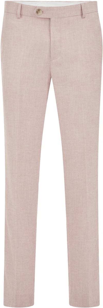 WE Fashion Heren slim fit pantalon met structuur