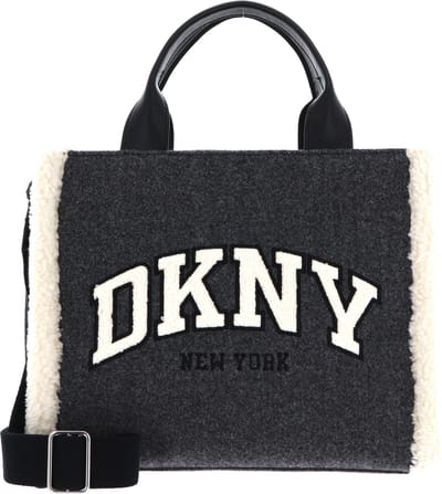 DKNY Handtas Schoudertas Hadlee MD Tote Bag DK Gray Combo Grijs