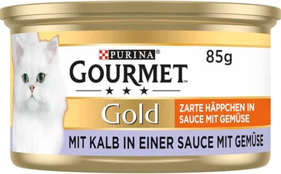 Fijne Hapjes in Saus Kattenvoer met Kalf en Groenten - 12x85g
