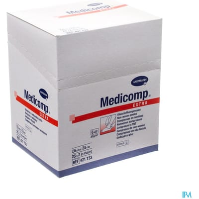 Medicomp 7,5x7,5cm 6l. St. 25x2 P/s