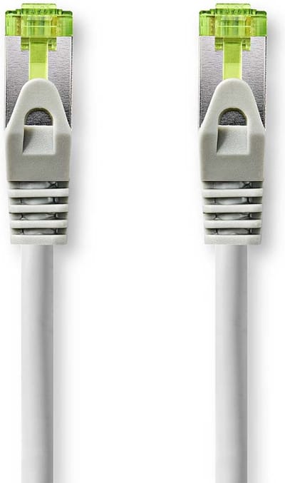 Nedis CAT7 Netwerkkabel - S/FTP - RJ45 Male - RJ45 Male - 1.00 m - Snagless - Rond - LSZH - Grijs - Doos