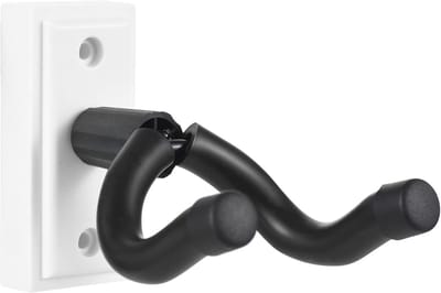 Gitaarwandhouder - Gitaarhanger Muur - Muziekopslag - Zachte Siliconen Vulling - 15 x 10 x 4 cm - Wit