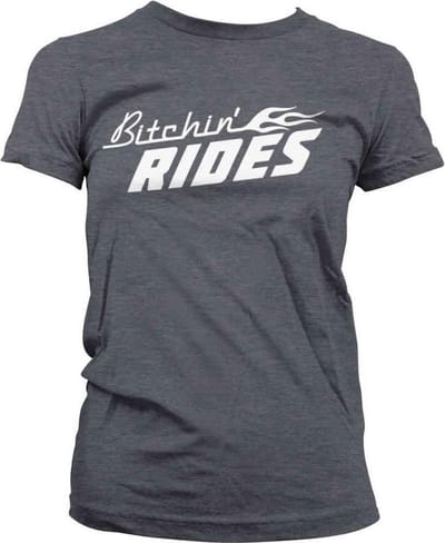 Bitchin' Rides Dames Tshirt -S- Logo Grijs