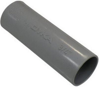 Dyka Hostalite sok 2x mof PVC slagvast grijs 3/4"