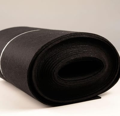 Zwart Premium Viltstof 5mm Dik Stevig Materiaal per Meter voor Knutselen en DIY