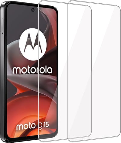 2x Geschikt voor Motorola Moto G15 / G05 / E15 - Screenprotector - Beschermglas - GuardCover