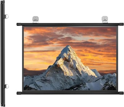 Projectiescherm Handmatig - Projectiescherm Muur - Thuisbioscoop Presentaties - Glasvezel HD Beeld - 60/72 inch - Wit