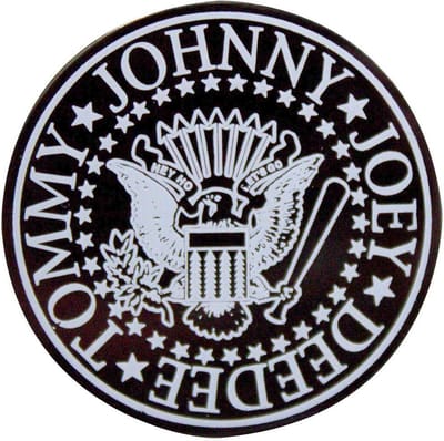 Ramones - Presidential Seal Emblem Pin - Zwart/Wit