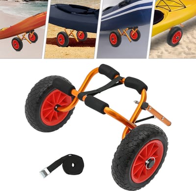 Surfwagen Opvouwbare Kajakwagen 60*23cm Surfboard Transportwagen Tot 80kg Boottrailer Voor Kano- En Kajakliefhebbers