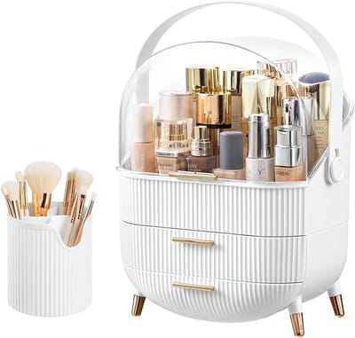 Unyqoos ® Stijlvolle en Functionele Make-up Organizer voor Cosmetica en Huidverzorging met Draagbaar Ontwerp