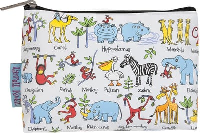 Jungle dieren - klein kinder toilettasje 18 x 14 cm - Tyrrell Katz