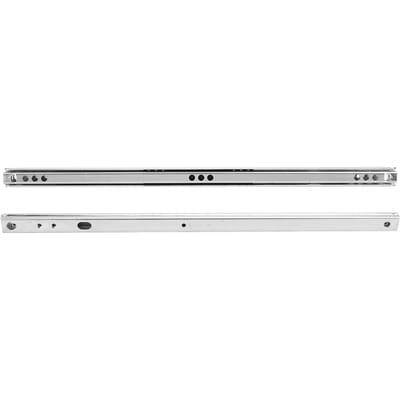 Ensemble 2 pièces 342x17mm Acier Laminé à Froid Glissière à Billes pour Tiroir pour Meuble de Rangement Buffet