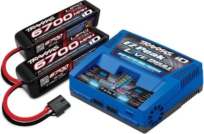 Traxxas EZ-Peak Live Dual +2x LiPo-Akku Modelbouwoplader 26 A Li-poly, NiMH Minus-delta-U-uitschakeling, Batterijherkenning, Temperatuurbewaking