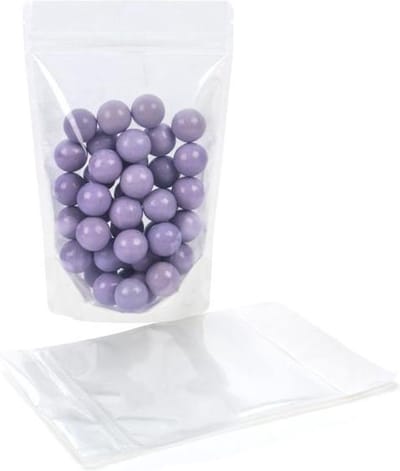 Stazakken Rijstpapier Transparant/Wit 14,9x8,9x23,2cm | 312 gram (100 stuks)