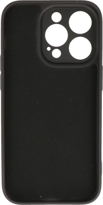 Fashion Backcover Telefoonhoesje - Color Hoesje - Geschikt voor iPhone 14 Pro - Zwart