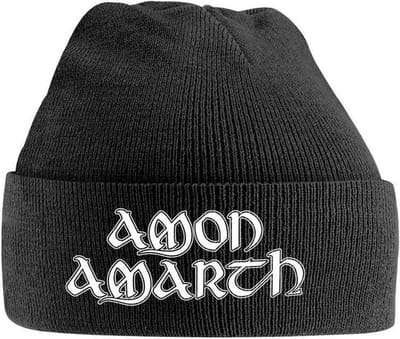Amon Amarth Beanie muts Logo Zwart