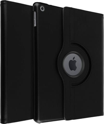 Avizar Hoesje Geschikt voor iPad 9 2021 iPad 8 2020 iPad 7 2019 Volledige Bescherming 360° Standfunctie, Zwart