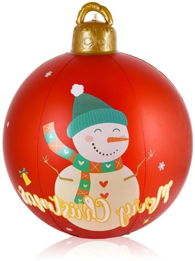Cosensi- Kerstballen 60 cm - Opblaasbaar - Tuinversiering - Decoratie - Waterdicht - Hoogwaardige PVC materialen - Duurzaam - Kerstdecoratie