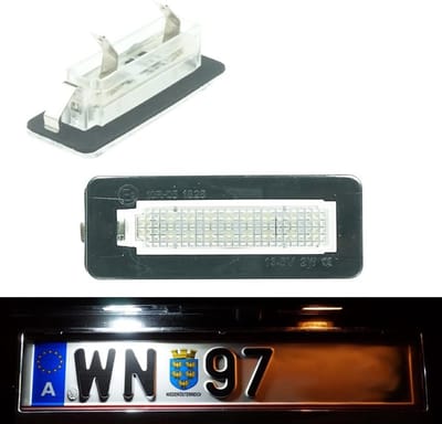 Kentekenplaat Verlichting - LED Lampen - Voertuig Verlichting - E-keurmerk Registratievrij - 11 x 6.2 x 4.2 cm - Xenon Wit