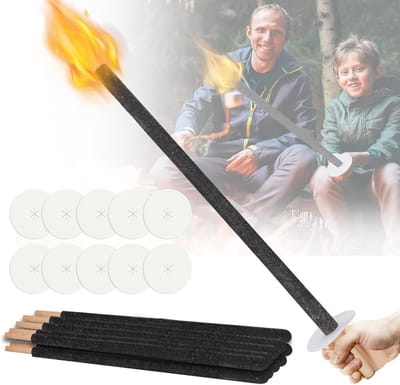10 Stuks Tuinfakkels voor Buiten - Brandtijd 100 min, Inclusief Handbescherming