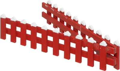 Fééric Lights and Christmas Houten hekje - 10x45cm - Rood
