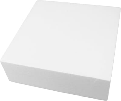 Schuimblokken Knutselen - Modelbouw Kubussen - Projecten Decoratie - Glad Afwerkingsvlak - 29.8 x 29.8 x 9.8 cm - Wit