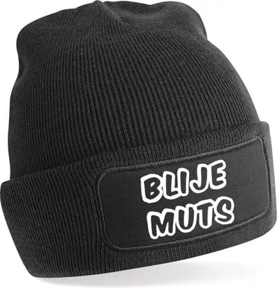 Blije Muts Warme Wintermuts | Beanie | Muts | Winter | Kou | Koud | Tekst | Cadeau | Apres Ski | Wintersport | Skimuts | Verzending binnen 24 uur!