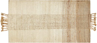 HAMZALAR - Modern vloerkleed - Lichtbeige - 80 x 150 cm - Jute