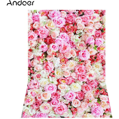 1,5 * 2,1 m/5 * 7 ft Bloemenfotografie Achtergrond Bruiloft Achtergrond Fotostudio flower 10 pink