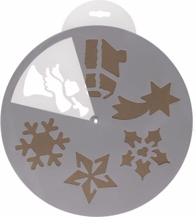 Kerst raamsjablonen 6 stuks Kerstplaatjes 30 cm - Raamdecoratie Kerst - Sneeuwspray sjabloon