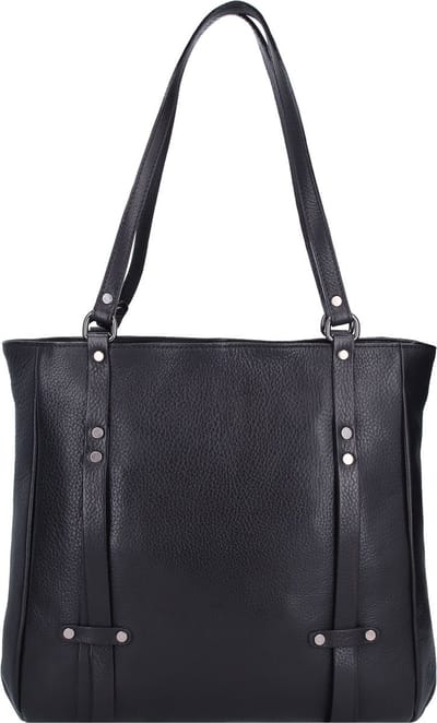 Jack Kinsky Alassio 4 Schoudertas Leer 34 cm - Dames - schwarz