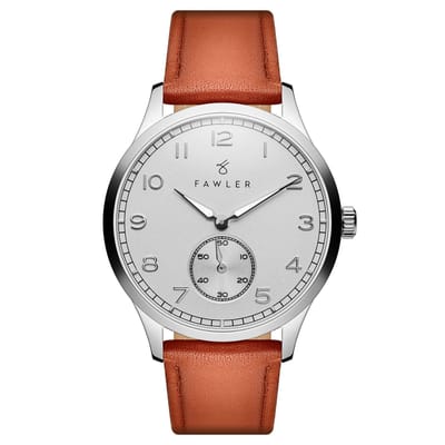 Adrien | Roestvrijstalen horloge met wit email