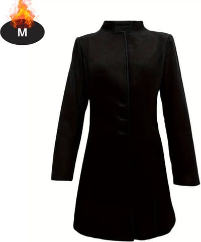 Livano Mantel Dames - Tussenmantel - Jas - Mantelpakje - Trenchcoat - Overjas - Overcoat - Winter - Zwart - M