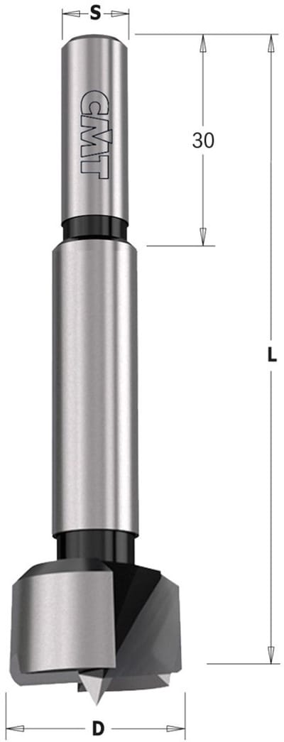 CMT - Forstnerboor, rechts - Snijgereedschappen