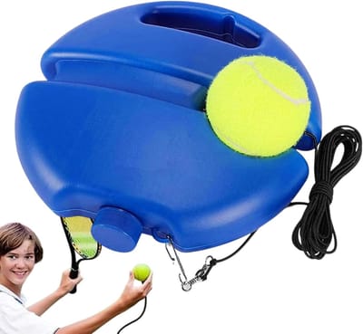 Tennis Rebounder Set - Trainingshulp Tennis - Solo Tennis Oefenen - Draagbaar en Snel Opgezet - 21x21x5 cm