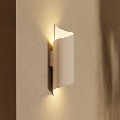 EGLO Montarello LED buiten wandlamp, wit, hoogte 27 cm, metaal
