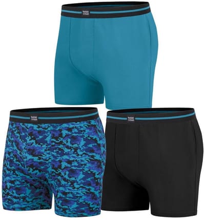 ATLAS FOR MEN - Set van 3 boxershorts van stretchkatoen - Heren - Verkrijgbaar in grote maten - 4XL