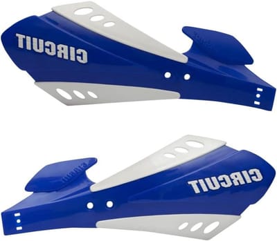 Handkappen Set - Handbeschermers Motor - Bescherming Stuur - Universele Pasvorm - 37 cm - Wit Blauw